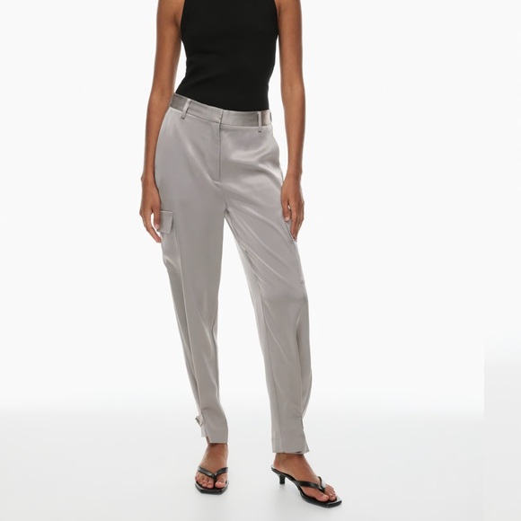 Aritzia Babaton Refined Satin Cargo Pant - Picture 1 of 12
